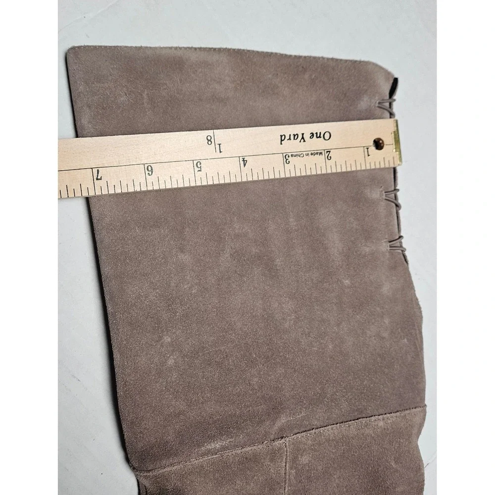 Sole Society Sonoma Over The Knee Boots Women's‎ Size 6 Mushroom Suede Size Zip